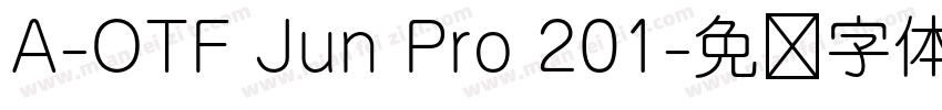 A-OTF Jun Pro 201字体转换